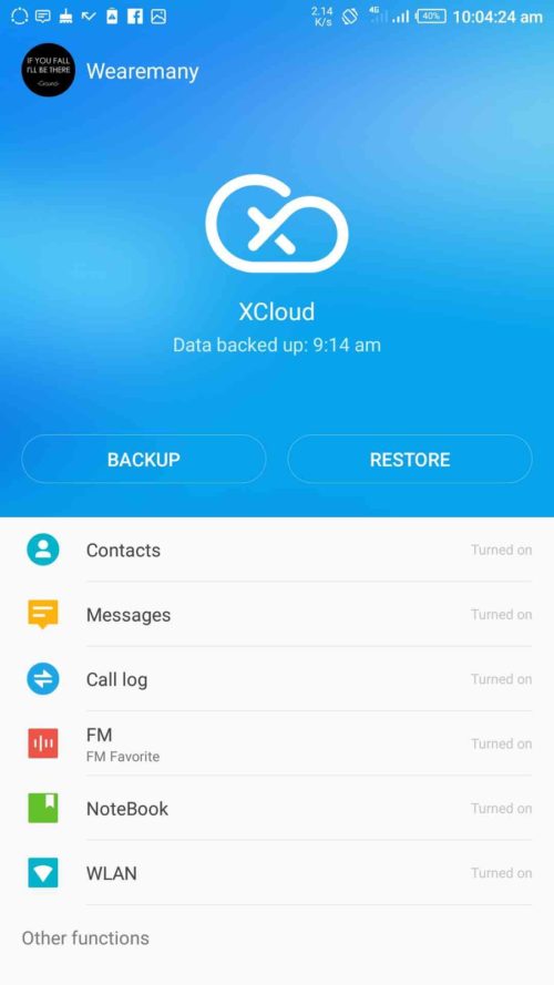 Xcloud from Infinix