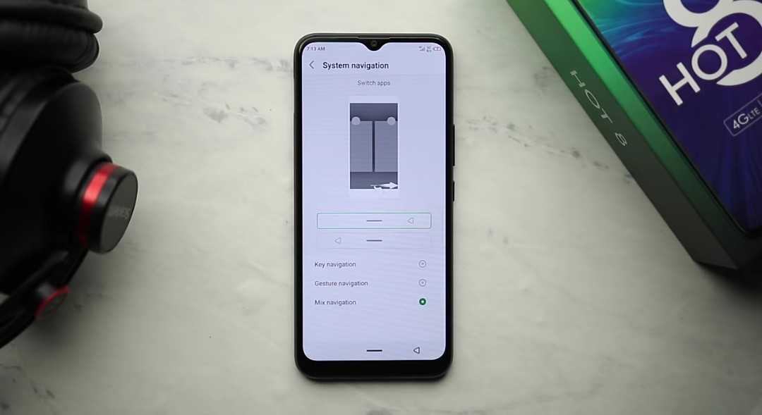 Infinix Hot 8 features - Gesture Navigation