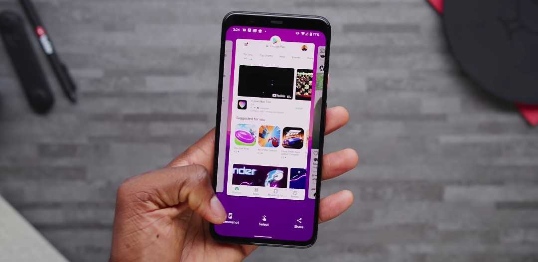 Android 11 recent apps menu