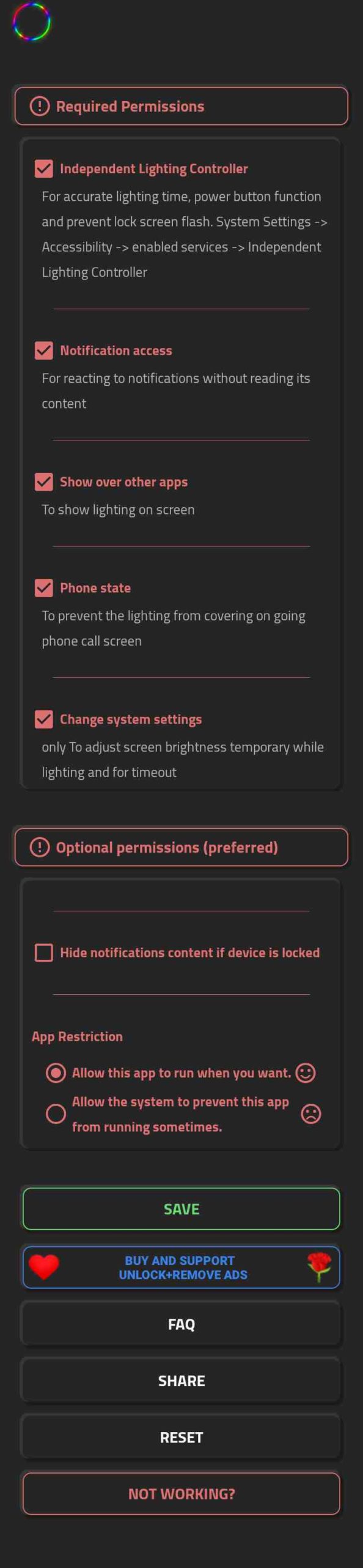 Tecno Spark 5 and 6 LED notification