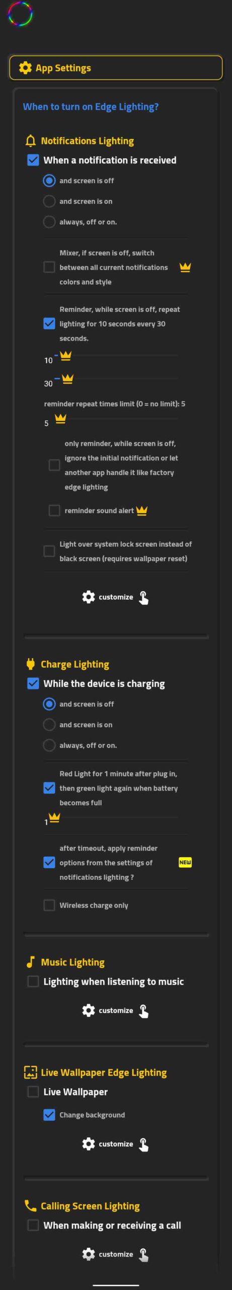 Tecno Spark 5 and 6 LED notification