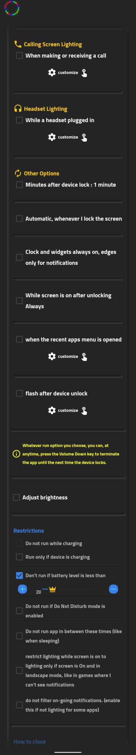 Infinix Note 7 & 8 LED notification