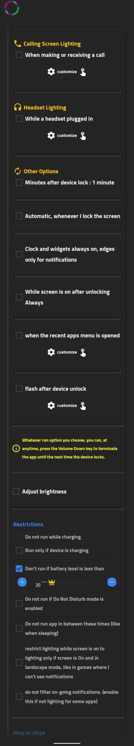 Tecno Spark 5 and 6 LED notification