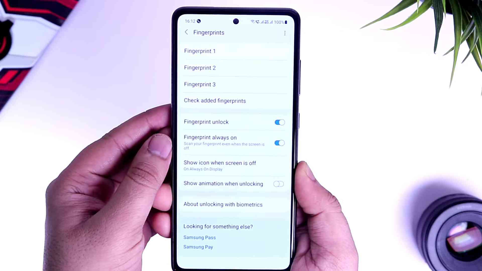 How to improve Samsung Galaxy A70, A70s, A71, and A72 fingerprint reader/scanner speed and accuracy.