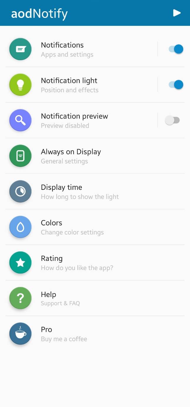 Samsung Galaxy S10 (Plus, Lite, S10e) notification LED