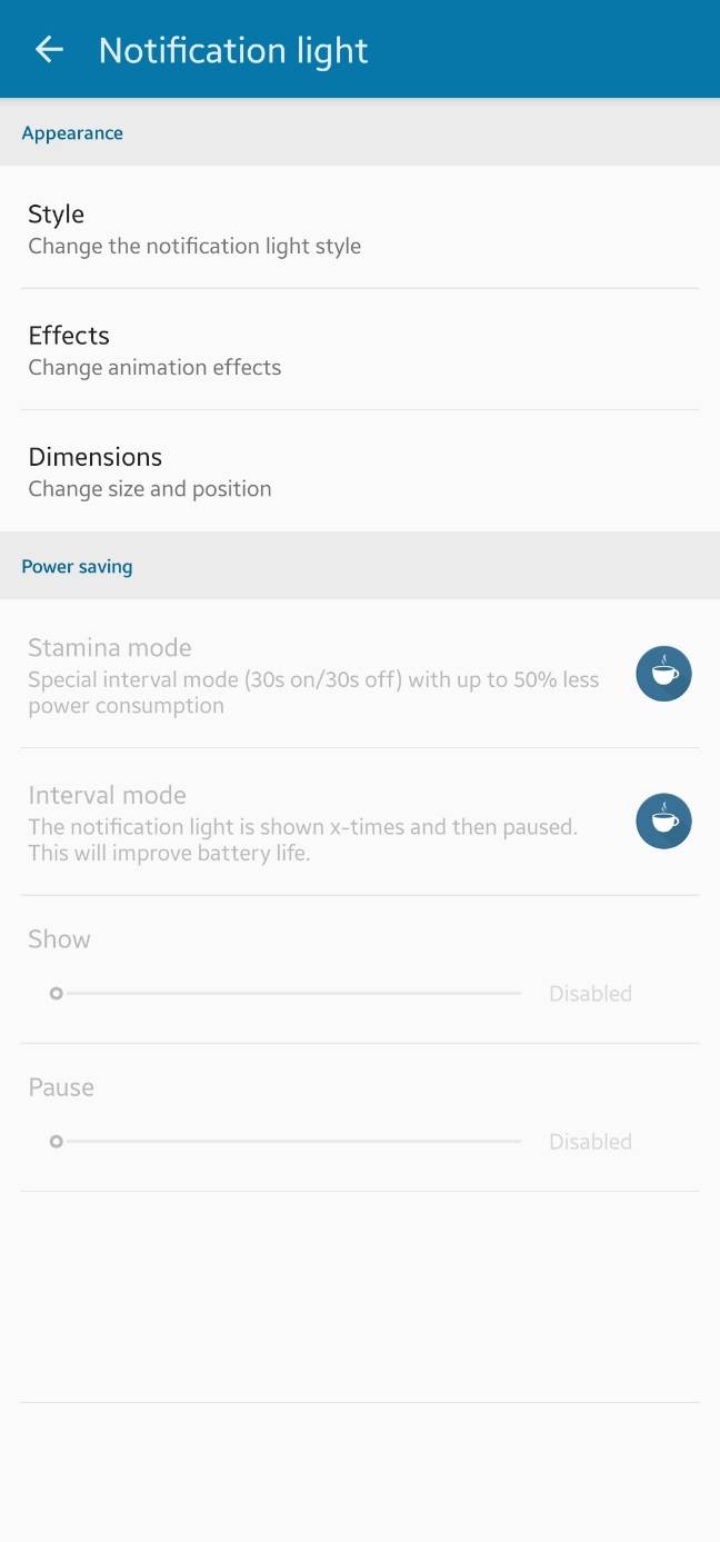 Samsung Galaxy A71 & A72 notification LED
