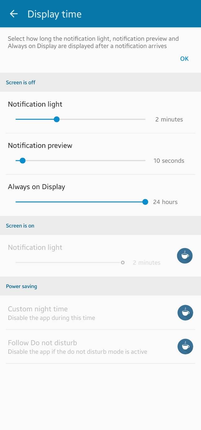 Samsung Galaxy S20, S20 Plus, S20 Ultra, S20 FE, S21, S21 Plus, and S21 Ultra notification LED.