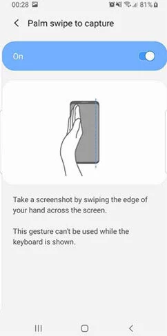 How to take screenshot in Samsung F62