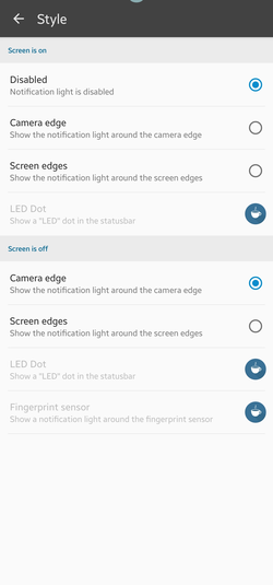 Google Pixel 6 & 6 Pro hole punch LED notification light