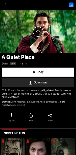 A Quiet Place Netflix