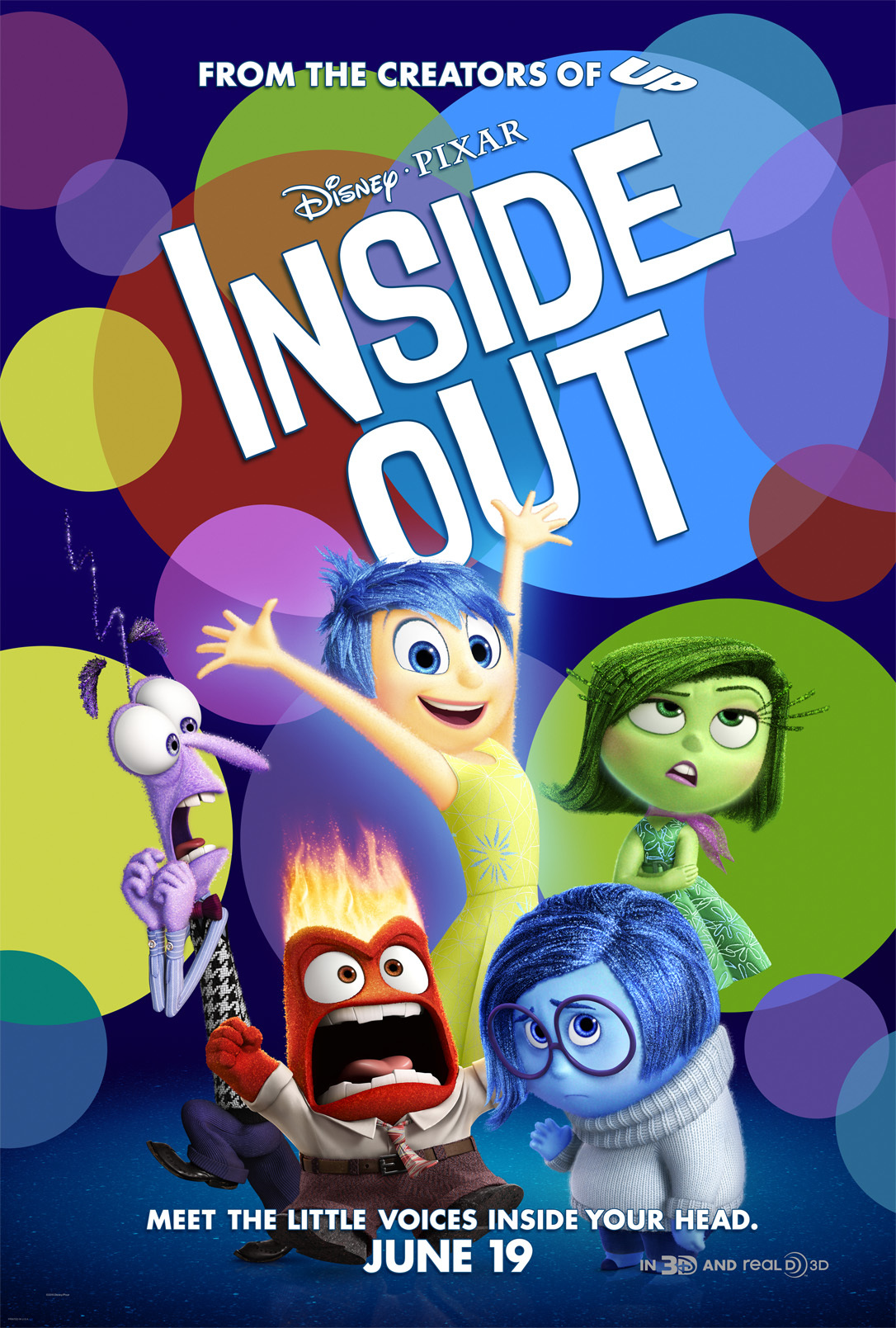 5. Inside Out (2015): What Happens Inside a Girl's Head, Cartoon Movies