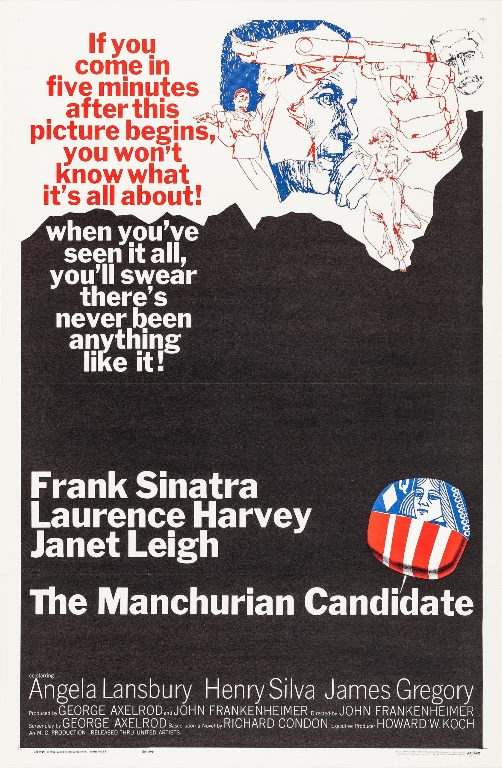 #9 THE MANCHURIAN CANDIDATE (1962), The Top 10 Best Prime Movies on Amazon Prime Video Right Now